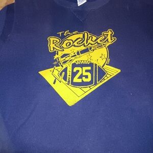 Vintage the rocket notre dame football player sweatshirt size l